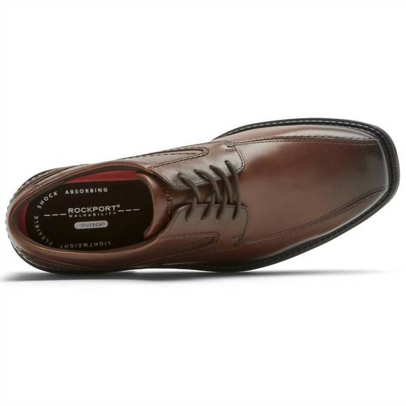 NEW ROCKPORT men\'s style leader 2 bike toe oxford in brown